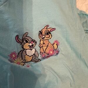 Disney Aqua Top with Lace Detail